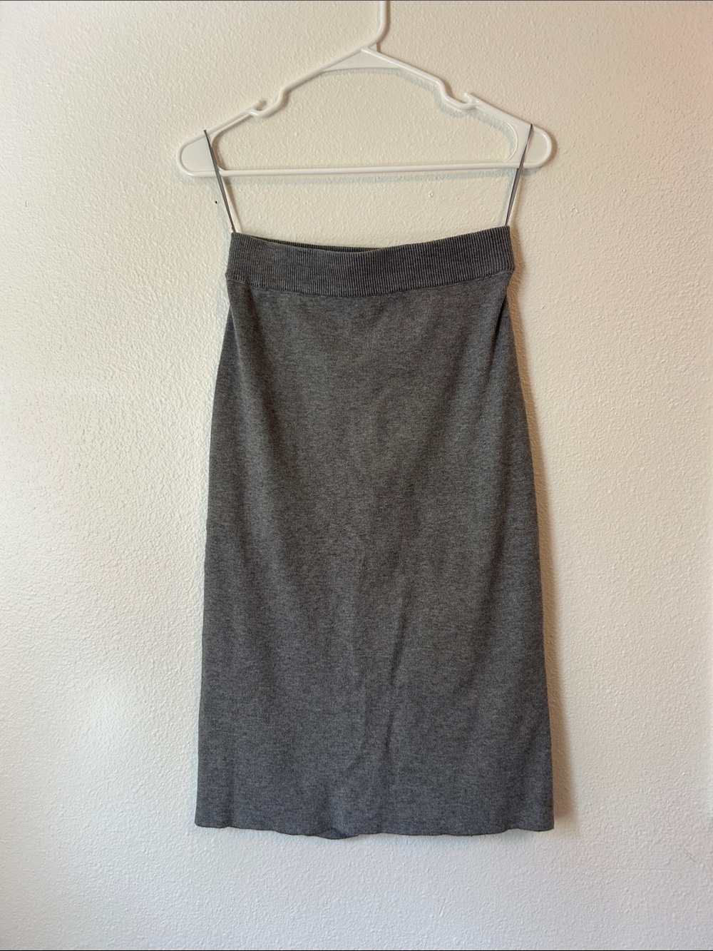 Bluivy Charcoal Knit Midi Skirt